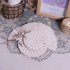 Hand woven  Placemat Cotton Rope Bowl Pad Semi circular Thickened Heat Insulation Pad Small