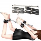 Handcuffs Ankle Cuffs BDSM Bondage Restraint Bondage Fetish Slave Adult Games Erotic Sex Toys black_With lock