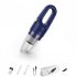 Handheld Car Vacuum Cleaner 5000Pa 120W High Power 36000 RPM USB Rechargeable Wet And Dry Cordless Vacuum Cleaner For Car Interior Desktop Home Cleaning blue