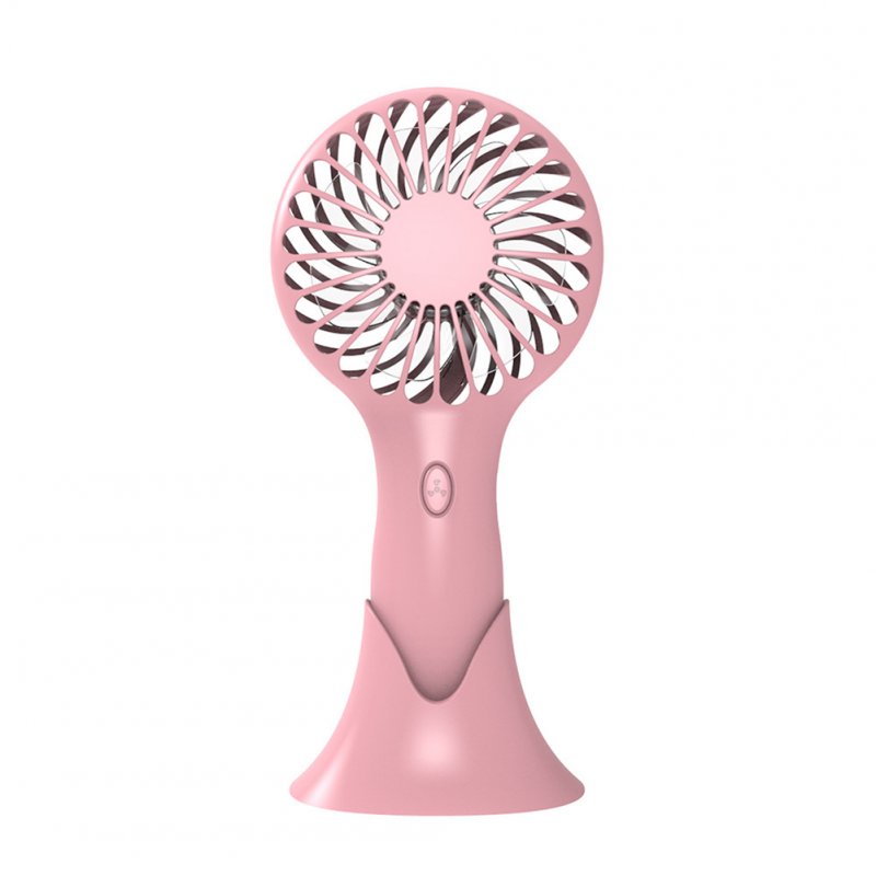Handheld Fan Mini Pocket USB Rechargeable Small Electric Outdoor Portable Small Fan Sports Outdoor Supplies Pink_Style