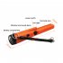 Handheld Metal Detector with Led Light Portable Ip66 Waterproof Dustproof Garden Detecting Tool Orange