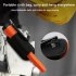 Handheld Metal Detector with Led Light Portable Ip66 Waterproof Dustproof Garden Detecting Tool Black
