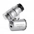 Handheld Microscope 60 Times Microscopic Magnifying Glasses With LED Light Amplifier For Jewelry Banknote Inspection Identification Antique Nephritoid HD Micros