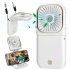 Handheld Mini Fan 3 Speed 180 Degree Rotating Rechargeable Portable Neck Fan For Travel Home Office School pink