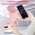 Handheld Mini Fan 3 Speed 180 Degree Rotating Rechargeable Portable Neck Fan For Travel Home Office School pink