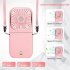 Handheld Mini Fan 3 Speed 180 Degree Rotating Rechargeable Portable Neck Fan For Travel Home Office School pink