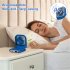 Handheld Mini Fan 3 Speed 180 Degree Rotating Rechargeable Portable Neck Fan For Travel Home Office School green