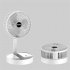 Handheld Mini Fan Usb Charging 3 speed Adjustable Telescopic Folding 2000mah Large Capacity Battery Electric Fan charging white