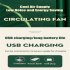 Handheld Mini Fan Usb Charging 3 speed Adjustable Telescopic Folding 2000mah Large Capacity Battery Electric Fan charging white
