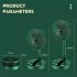 Handheld Mini Fan Usb Charging 3 speed Adjustable Telescopic Folding 2000mah Large Capacity Battery Electric Fan charging white