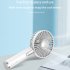 Handheld Mini Fan Usb Rechargeable 3 speed Adjustable Portable Mini Electric Fan For Work Travel Sports Cooking White