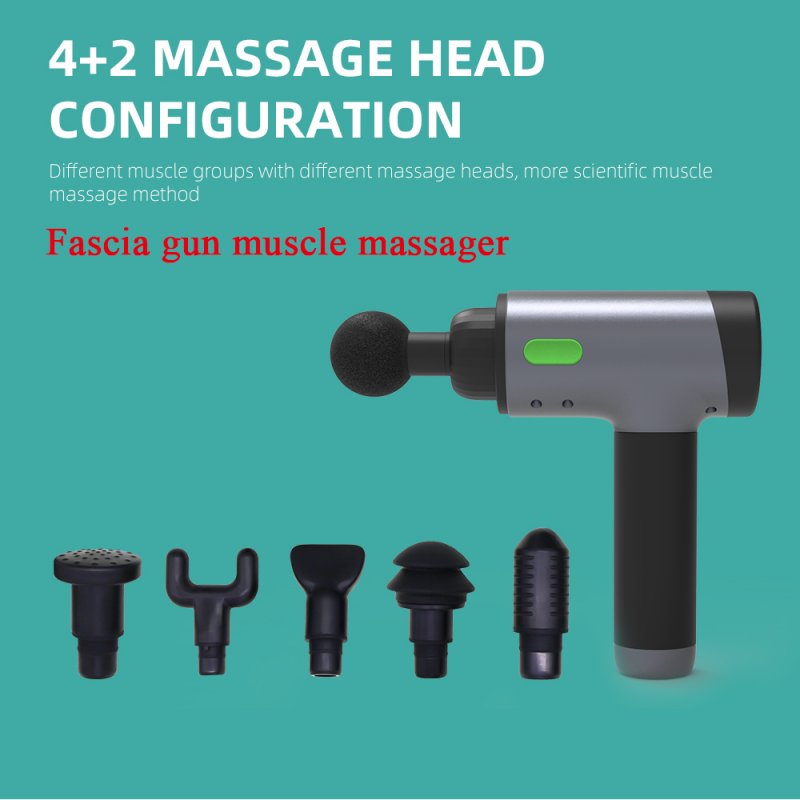 Handheld Neck Back Massager Smart Home Massaging Machine Relief Fascia Muscle Pain Body Relaxation Fitness Management gray