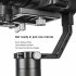 Handheld Stabilizer Gimbal works with the vast majority of DSLR cameras on the market  Supports 3 axis rotation for a 360 degree panoramic view 