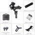 Handheld Stabilizer Gimbal works with the vast majority of DSLR cameras on the market  Supports 3 axis rotation for a 360 degree panoramic view 
