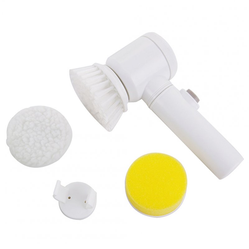 Handhold Electric Cleaning Brush for Bathroom Tile and Tub Kitchen Washing Tool white