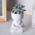 Handmade Ceramic Vase Succulent Flower Pot Household Decoration  Ornaments White