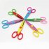 Handmade DIY Photo Album Laciness Scissors Metal Plastic Scrapbooking Photo Colorful Scissors  Small serration