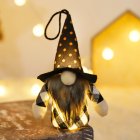 Handmade Glowing Dwarf Faceless Doll Ornaments Plush Toys With Led Lights Layout Props Halloween Supplies X-Y08 D