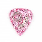 Handmade Guitar Pick Transparent Exquisite DIY Guitar Pick Necklace Thickness 1 5mm Resin Metal 3 2 5 0 15cm Pink mermaid