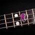 Handmade Guitar Pick Transparent Exquisite DIY Guitar Pick Necklace Thickness 1 5mm Resin Metal 3 2 5 0 15cm Purple key