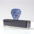 Handmade Guitar Pick Transparent Exquisite DIY Guitar Pick Necklace Thickness 1 5mm Resin Metal 3 2 5 0 15cm Blue note