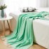 Handmade Weaving Wave Pattern Blanket with Tassels Home Beach Picnic Blanket Dark green