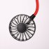 Hands Free Hanging Neck USB Rechargeable Dual Fan Air Cooler Fan Pink
