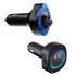 Handsfree Call Car Charger FM Transmitter With Light Dual USB Port Charger Mp3 Audio Music Stereo Adapter For All Smartphones C41 black
