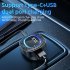 Handsfree Call Car Charger FM Transmitter With Light Dual USB Port Charger Mp3 Audio Music Stereo Adapter For All Smartphones C41 black