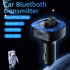 Handsfree Call Car Charger FM Transmitter With Light Dual USB Port Charger Mp3 Audio Music Stereo Adapter For All Smartphones C42 black