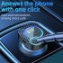 Handsfree Call Car Charger FM Transmitter With Light Dual USB Port Charger Mp3 Audio Music Stereo Adapter For All Smartphones C41 black