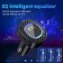 Handsfree Call Car Charger FM Transmitter With Light Dual USB Port Charger Mp3 Audio Music Stereo Adapter For All Smartphones C41 black