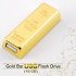 Handy new gadget  this 16 GB USB Flash Drive comes in the shape of a shiny fine Gold Bar   Carry around all your important computer files and data in style 