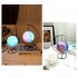 Hanging 3d Moon Lamp Color Changing Bedside Night Lights Decorative Ornament Colorful