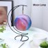 Hanging 3d Moon Lamp Color Changing Bedside Night Lights Decorative Ornament Colorful