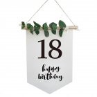 Hanging  Banner  Cloth Flag For Birthday Decoration Photo Props Party Ornaments Supplies 18 years old