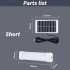 Hanging Emergency LED Solar Light Sunlight Powered Lamp Solar Bulb Light Solar Panels For Outdoor Indoor House Short style