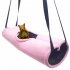 Hanging Hammock Tunnel Toy for Pet Squirrel Hamster Sleeping Nest Pink