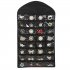 Hanging Jewelry Organizer With 32 Pockets 18 Hook Non woven Fabric Black