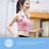 Hanging Neck Fan 3 Speed Low Noise Led Digital Display Hands Free Bladeless Wearable Sport Cooling Fan White