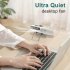 Hanging Neck Fan Portable Usb Rechargeable Wearable Waist Clip Fan For Outdoor Work Travel Camping Fishing Sports White