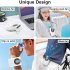 Hanging Neck Fan Portable Usb Rechargeable Wearable Waist Clip Fan For Outdoor Work Travel Camping Fishing Sports White