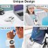 Hanging Neck Fan Portable Usb Rechargeable Wearable Waist Clip Fan For Outdoor Work Travel Camping Fishing Sports green