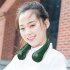Hanging Neck Fan Portable Personal Wearable Neckband Bladeless Electric Fan Usb Rechargeable Mini Necklace Blower White