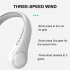 Hanging Neck Fan Portable Personal Wearable Neckband Bladeless Electric Fan Usb Rechargeable Mini Necklace Blower White