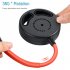 Hanging Neck Sports Fan Hands Free USB Rechargeable Wearable Neckband Fan for Outdoor Office  Red black