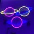 Hanging Planet shaped Neon  Night  Light Ip42 Waterproof Rust proof For Room Wall Kids Bedroom Birthday Party Bar Beach Wedding Decoration Blue pink