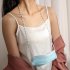 Hanging Rope Anti lost Simple Style Pearl Chain for Glasses Mask white