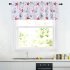 Haperlare 2PCS Window Tiers Waterproof Polyester Starfish Print Small Window Curtains Set For Kitchen  Living Room  etc