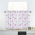 Haperlare 3Pcs Window Treatments Waterproof Starfish Print Small Window Curtain and Valance Set 2pcs Tiers and 1pcs Valance 